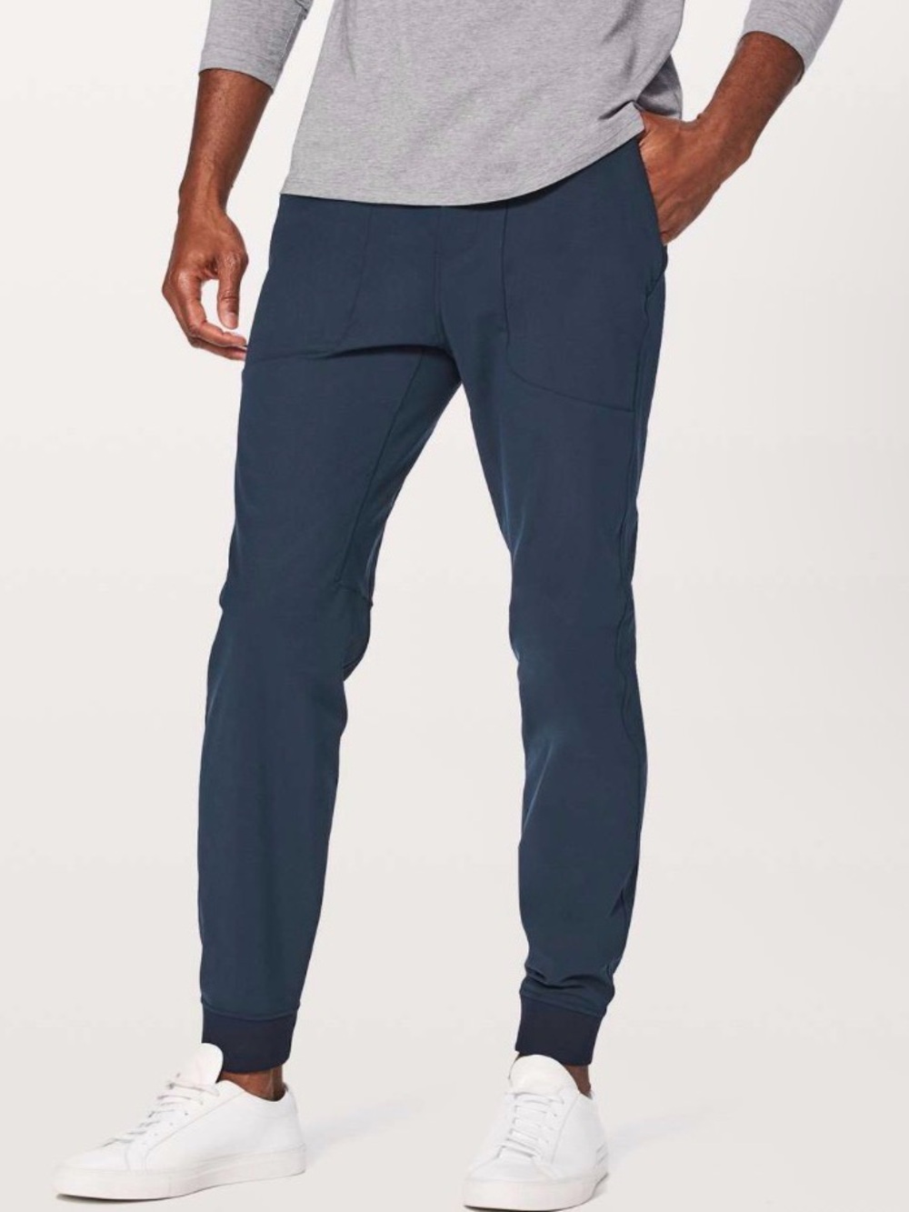 Lululemon Men's Navy ABC Jogger Pants - Comfortable Elastic Waist Medium